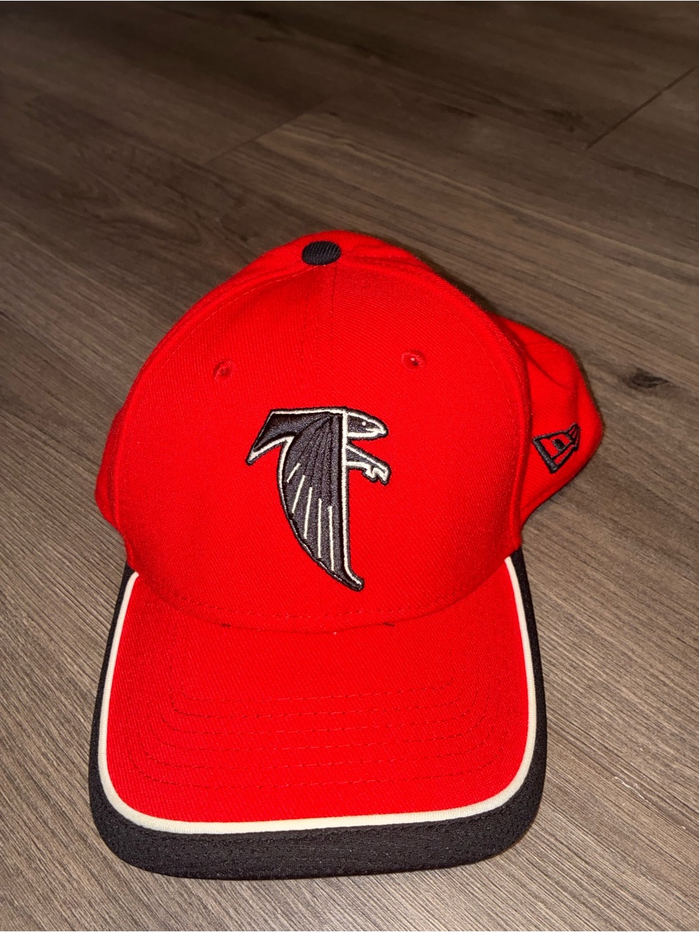 New Era Red Atlanta Falcons Cap with Black & White Trim
